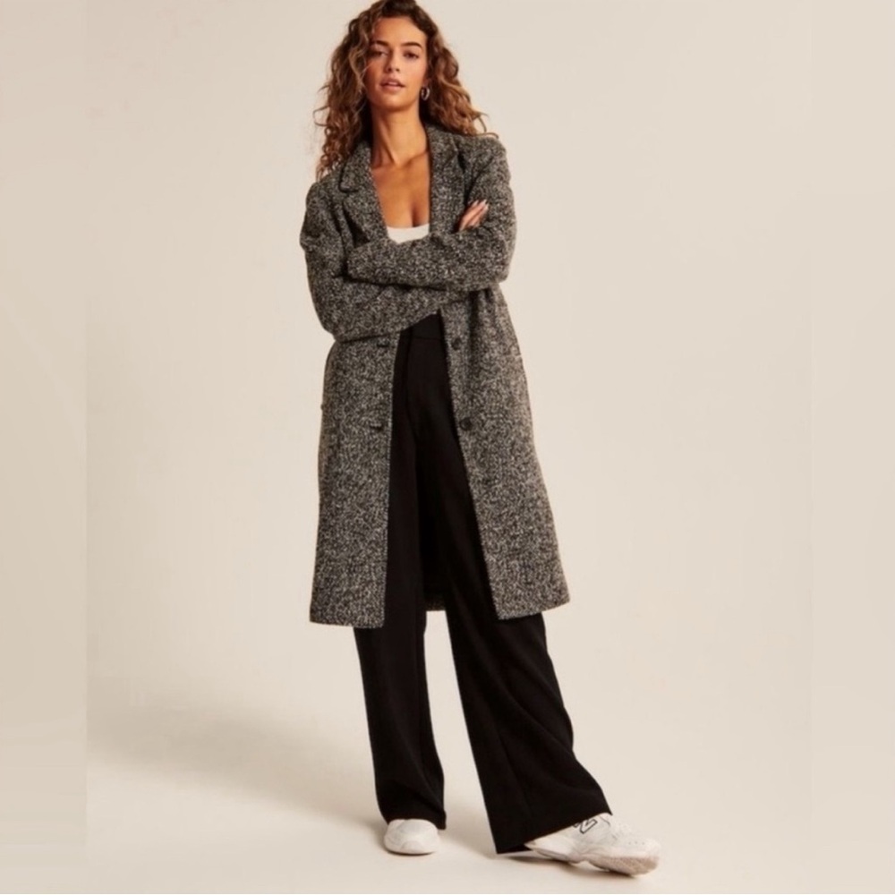 Abercrombie & Fitch Textured Dad Coat